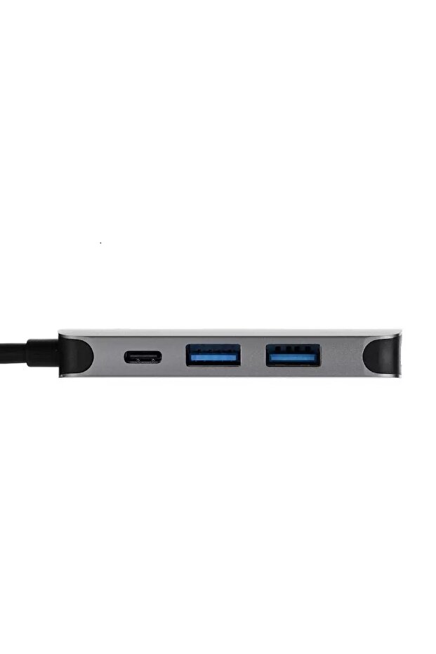 موزع USB Type-C 4 في 1، رمادي فضائي - 3