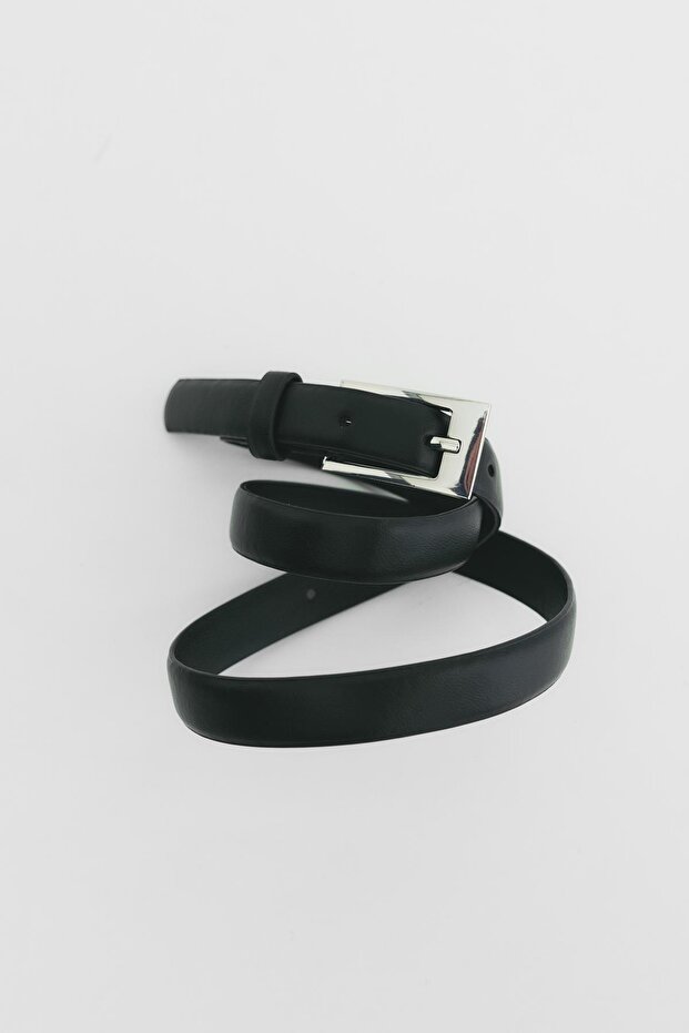 Dikdörtgen tokalı ince kemer - 3