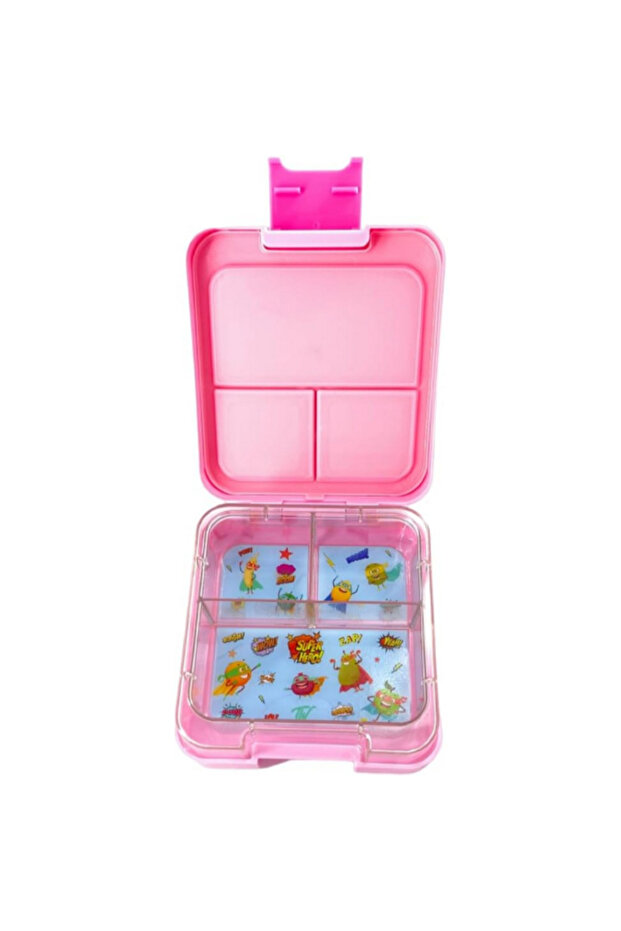 صندوق غداء بينتو صغير خفيف الوزن بثلاثة أقسام - 2