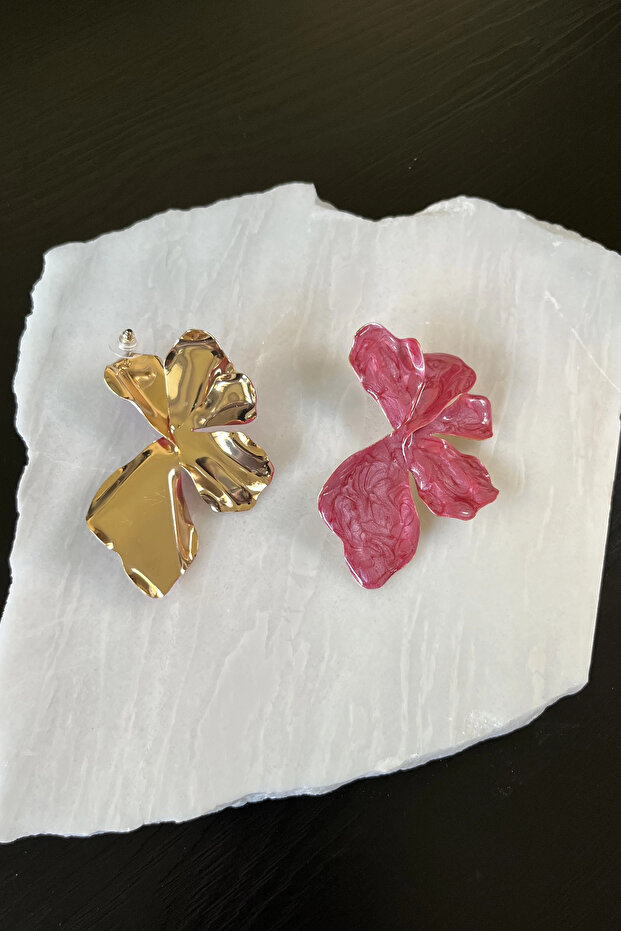 Textured Flower Earrings - 3