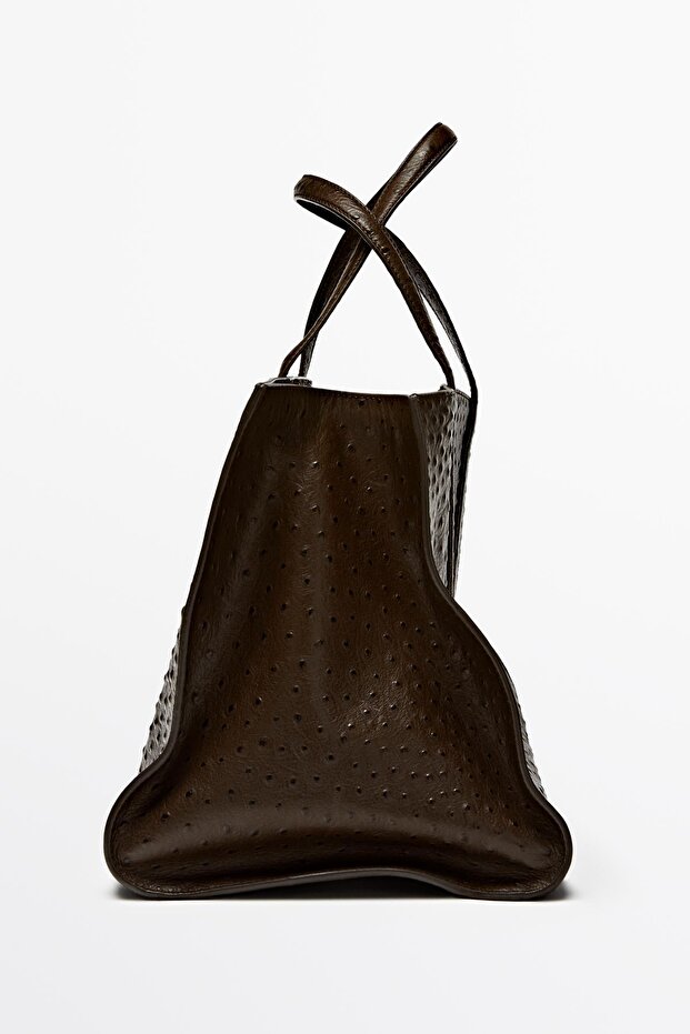 Icon maxi bag in textured leather - 7