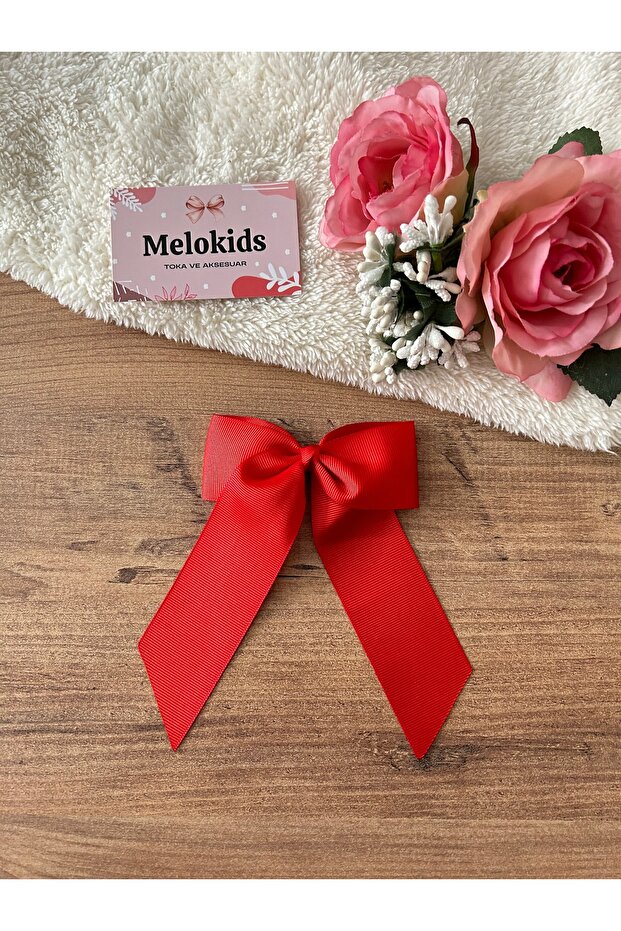 Large Size Red Ribbon Buckle