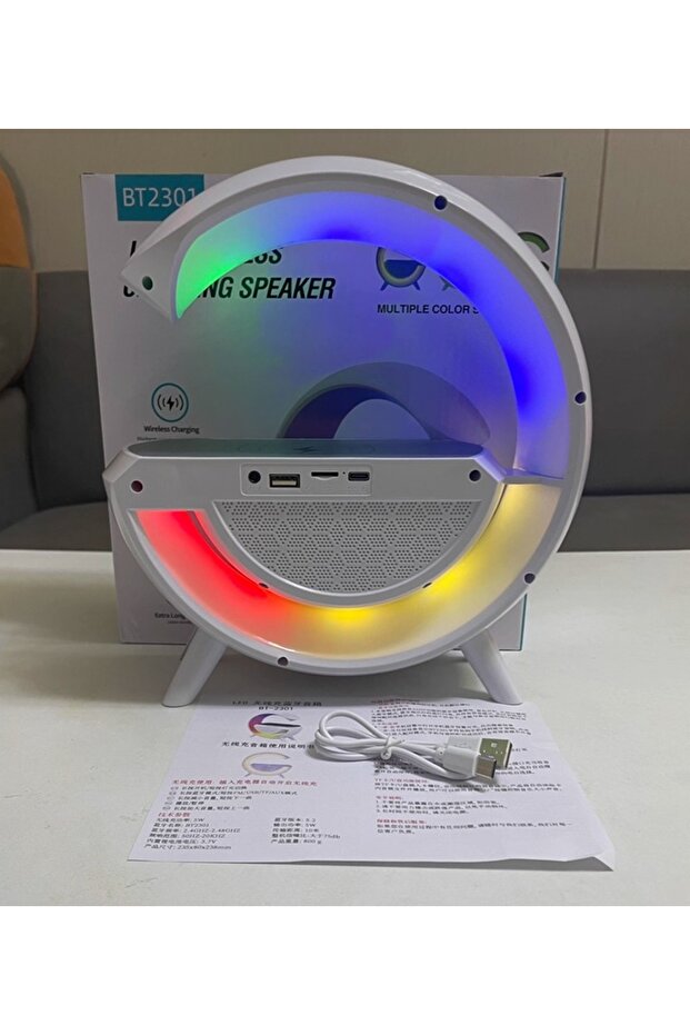 G shape Led Desk Lamp with wireless charger - 4