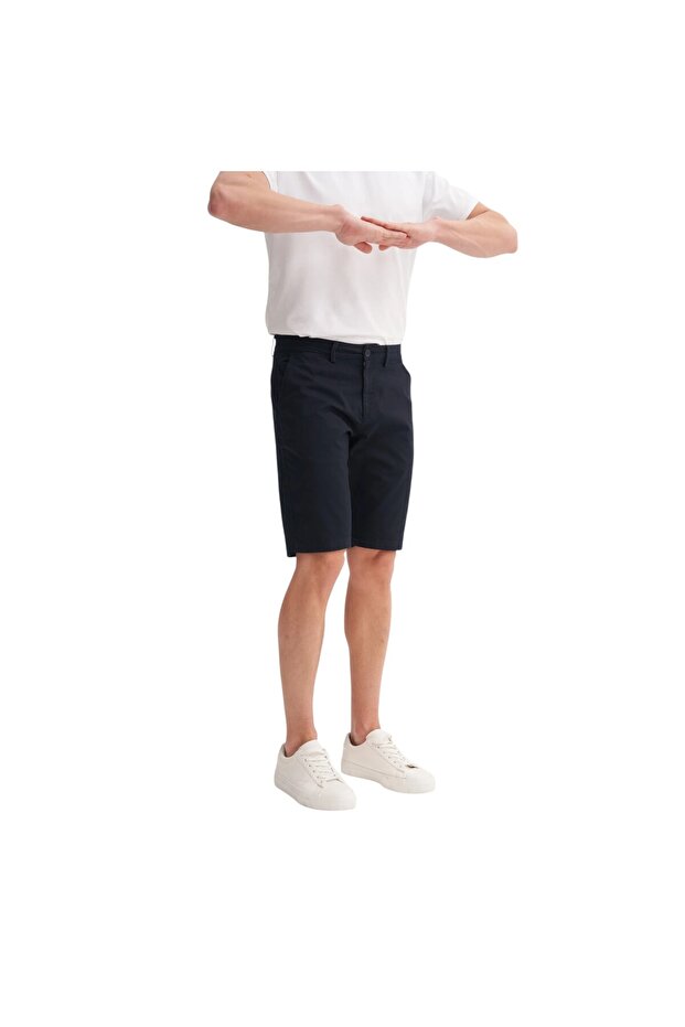 Slim Fit Bermuda Short Narrow Leg Shorts