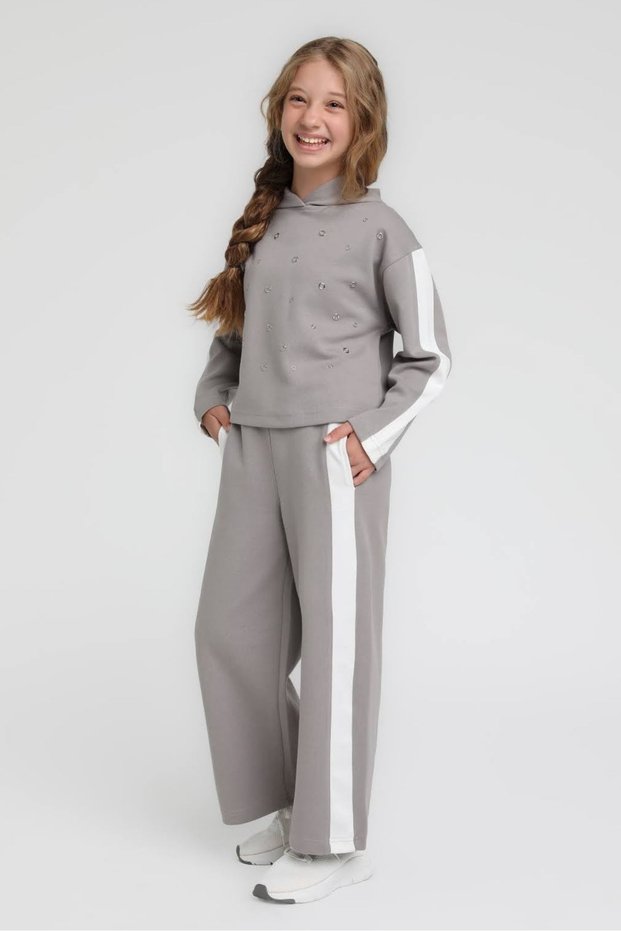 4-14 Years Old Mira Lune Girl's Suit-Space Gray