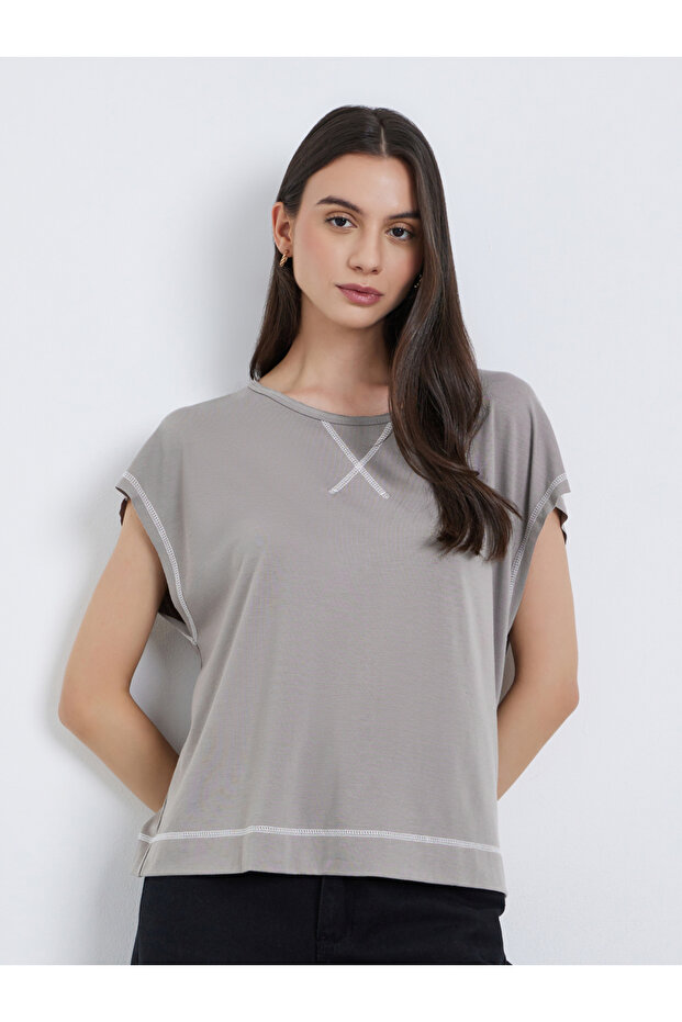 Contrast Stitch Regular Fit T-Shirt