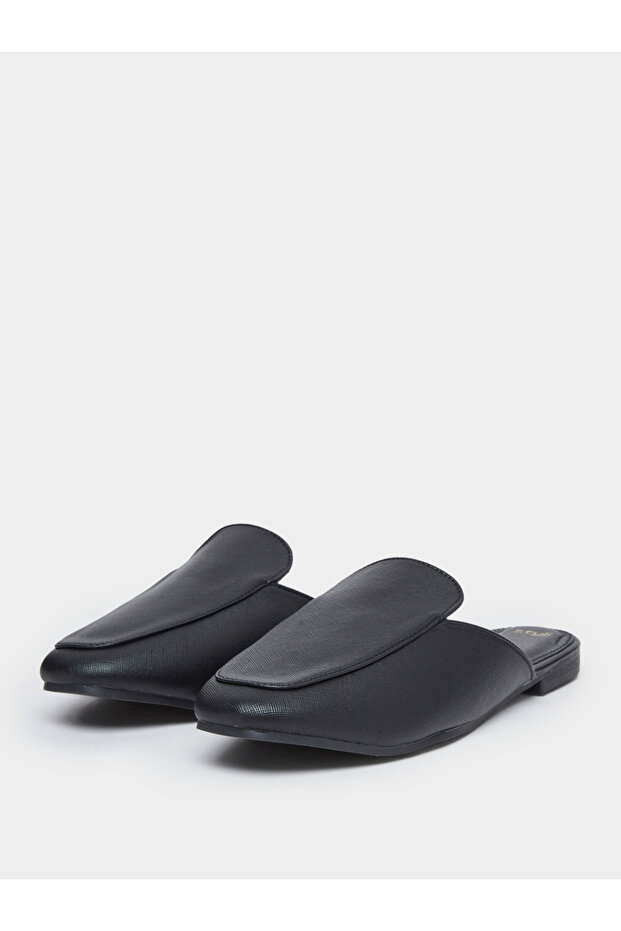Solid Slip-On Mules - 3