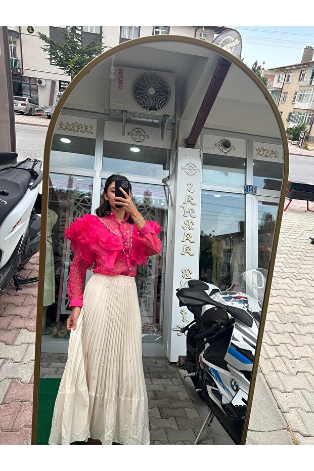 TAŞLI PEMBE GÖMLEK - 2