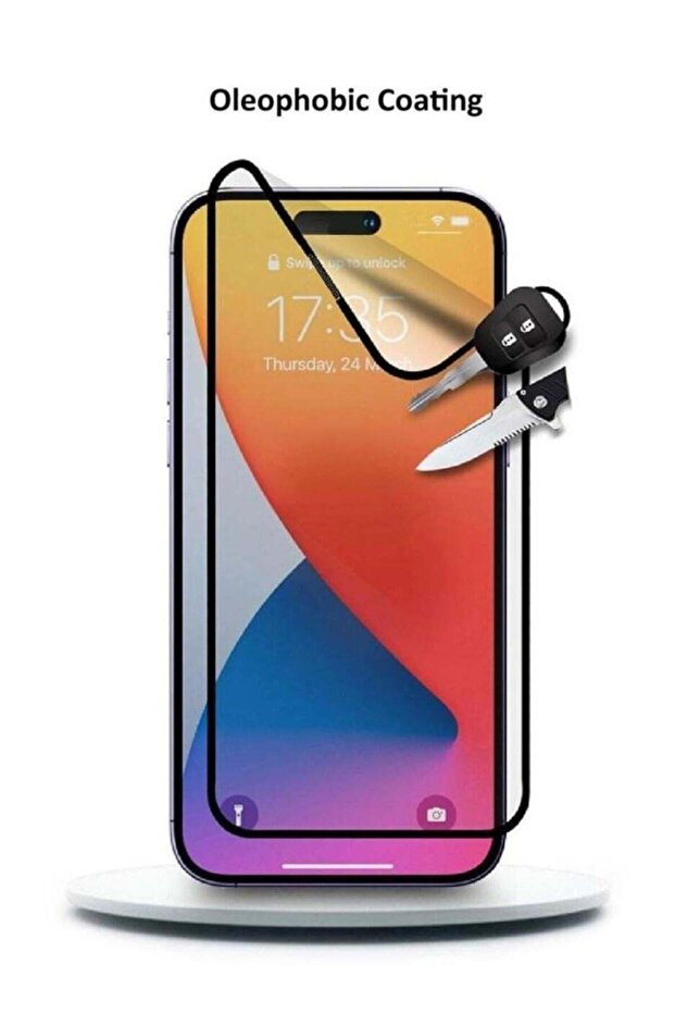 ملصق نانو سيراميك غير لامع مضاد لبصمات الأصابع لجهاز iPhone 16plus