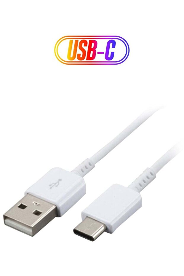 كابل شحن ومزامنة بيانات USB Type-C أبيض - 1