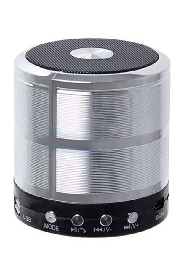 مكبر صوت ستيريو لاسلكي بتقنية البلوتوث أسود/فضي - 1