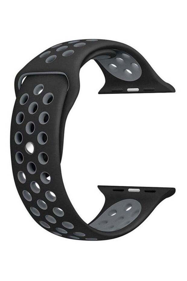 سوار بديل لساعة Apple Watch Series 1/2 مقاس 42 مم، أسود/رمادي