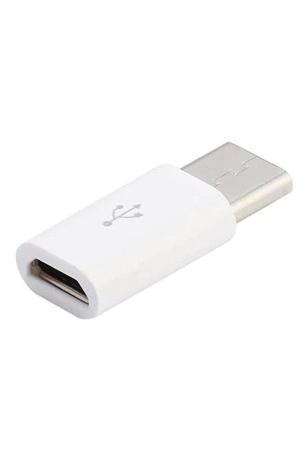 Type-C To Micro USB Converter White - 1