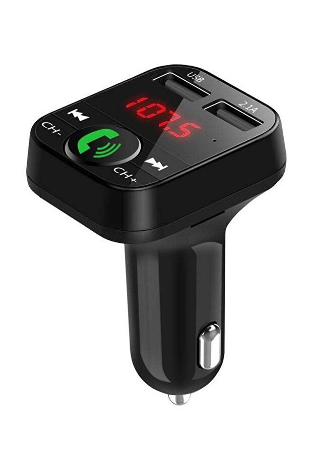 جهاز تعديل صوت السيارة ومشغل MP3 لاسلكي وشحن USB - 1