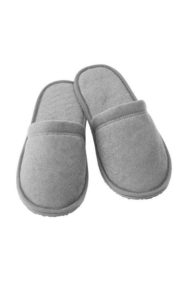 Polyester Bath Slippers Grey L/XL - 1