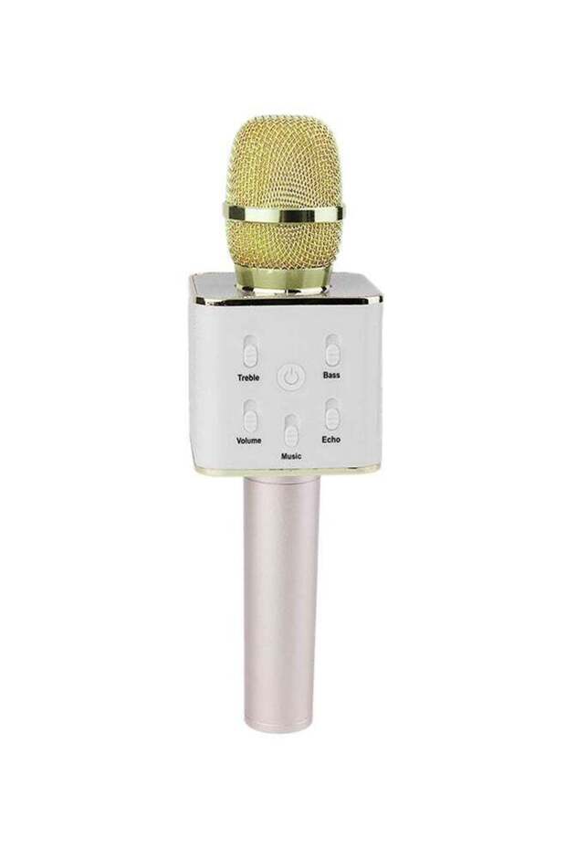 ميكروفون كاريوكي صغير محمول Q7 لاسلكي يعمل بالبلوتوث - 1