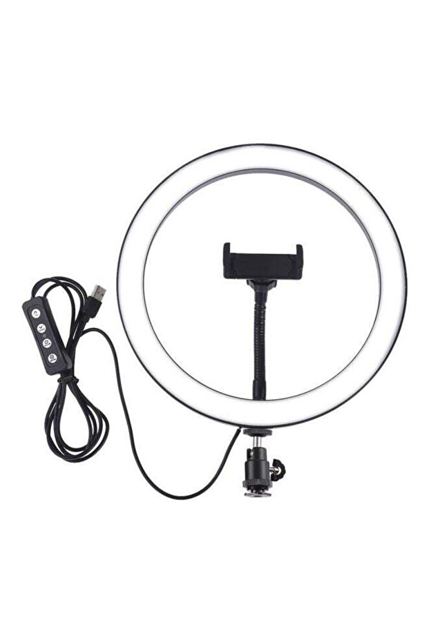 LED Photography Ring Light Set White/Black - 1