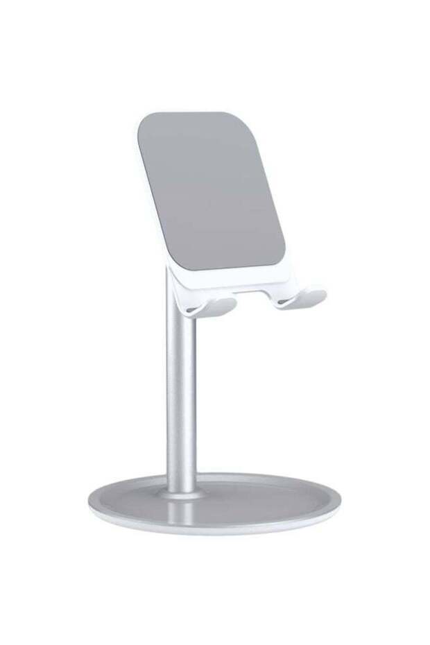 Metal Adjustable Angle Tablet Holder Sliver/White - 1
