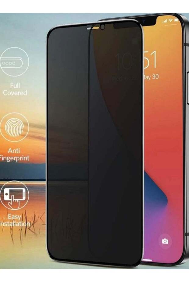 واقي شاشة سيراميك غير لامع عالي الجودة مضاد للتجسس لهاتف iPhone 12 Pro Max