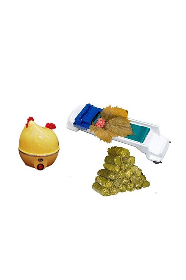 غلاية بيض كهربائية مع آلة لف ورق العنب المحشو - 1