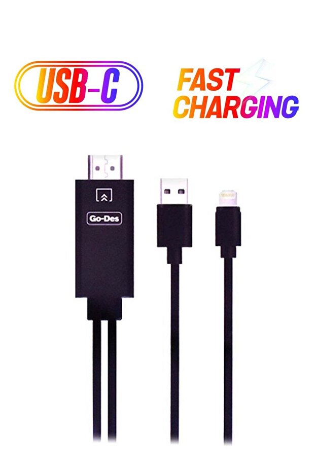 كابل Lightning HDTV أسود - 1