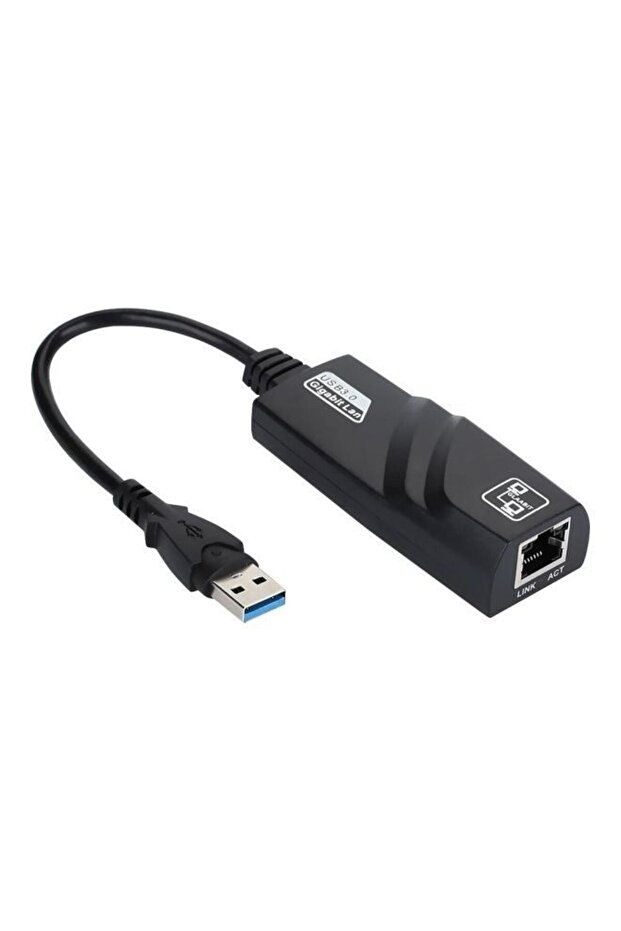 محول USB 3.0 إلى Ethernet LAN باللون الأسود - 1