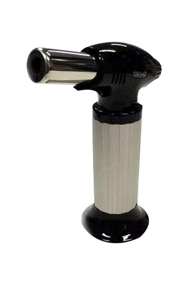 شعلة برو تورش تعمل بالبوتان باللون الأسود/الفضي - 1