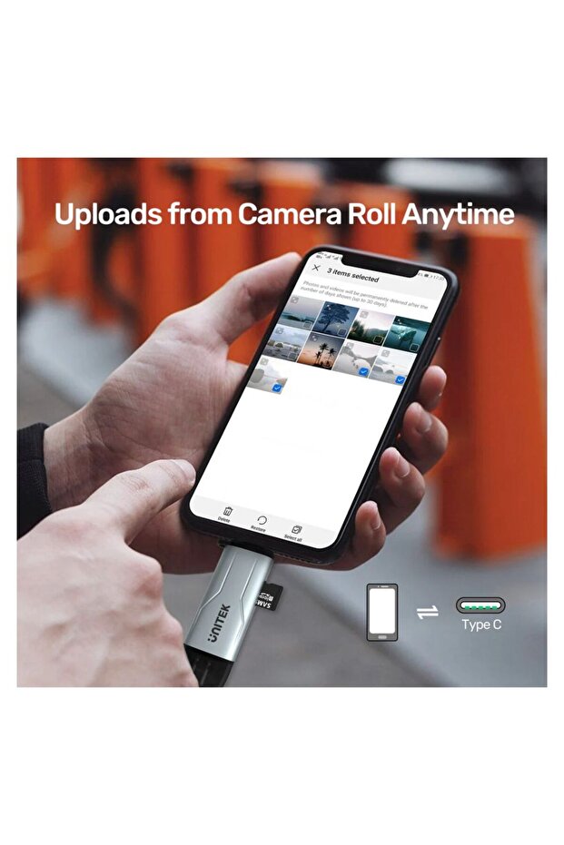 2-in-1 SD Card Reader – 5Gbps, Dual Access, Plug & Play, Space Grey | R1010A - 5