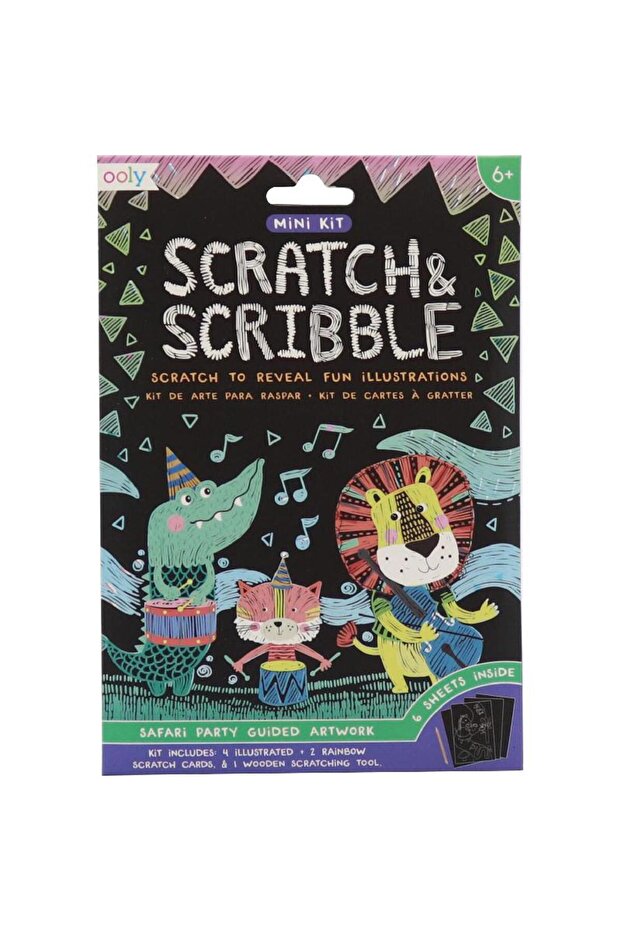 أعمال فنية إرشادية لحفلة سفاري Scratch & Scribble - 1