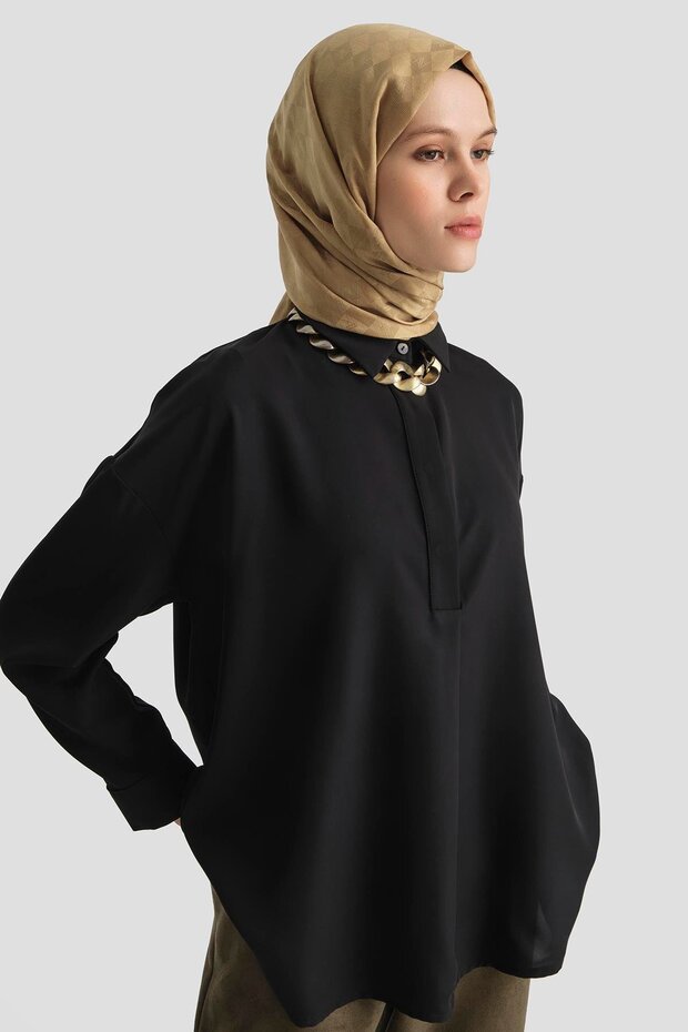 Gömlek 25KD7001 Siyah - 2