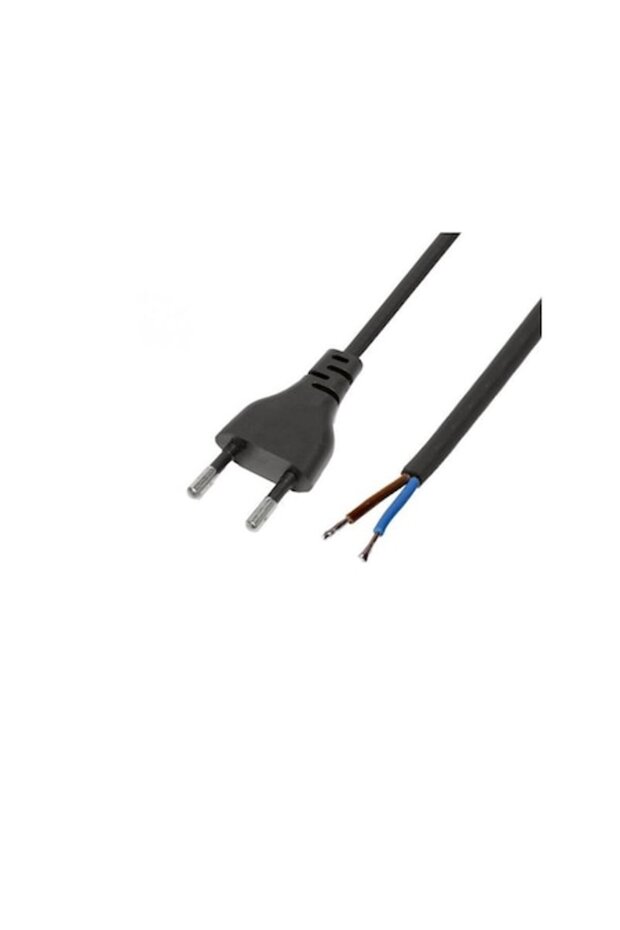 Power cable with switch, USE, N 2K-2/BK, 2m, Black