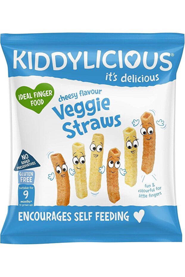 Cheesy Veggie Straws - Delicious Finger Food Kids Snack - Suitable for 9+ Months - 12 g