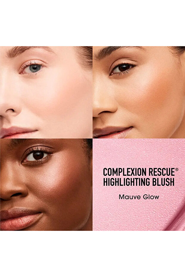 Blush-iluminator lichid, COMPLEXION RESCUE HIGHLIGHTING BLUSH, mauve glow, 15 ml - 4