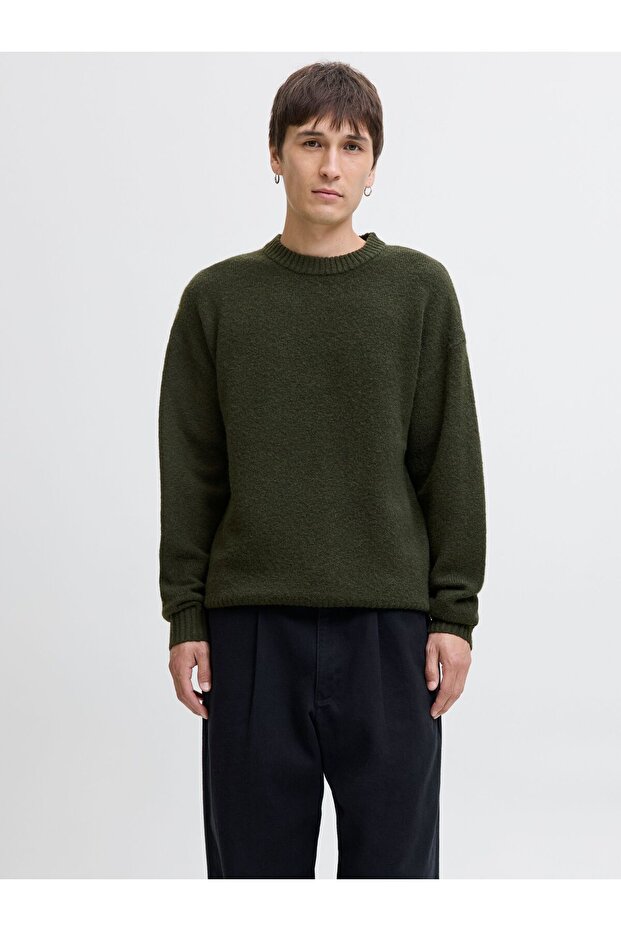 Strickpullover Einfarbig Strickpullover - 1