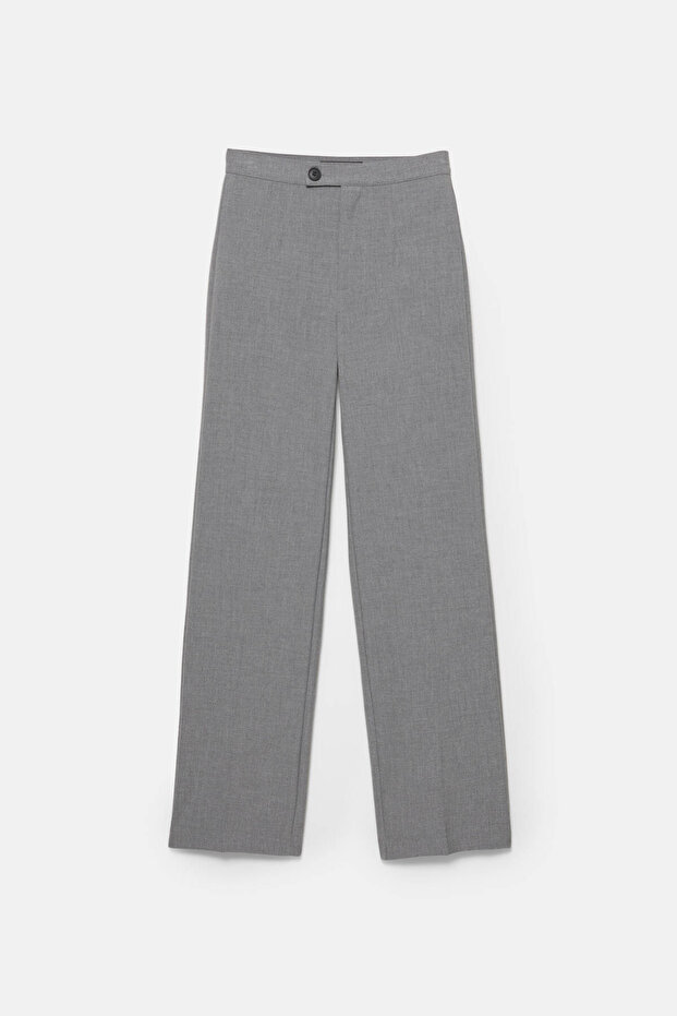 Yüksek Bel Pensli Klasik Pantolon - 4