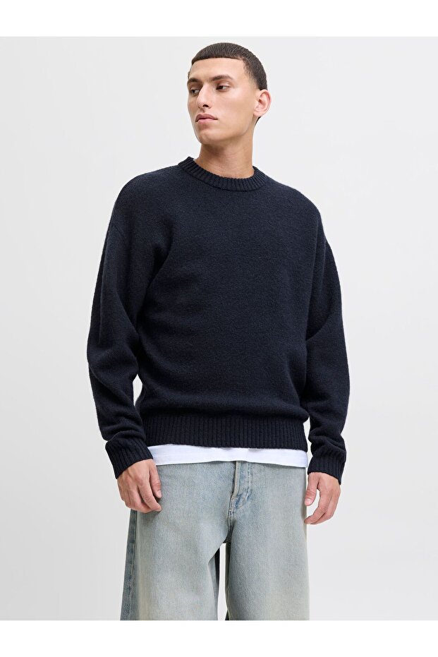 Strickpullover Einfarbig Strickpullover - 1