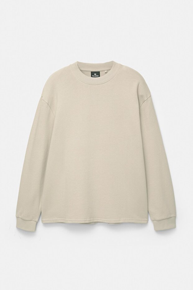 Basic uzun kollu sweatshirt - 6