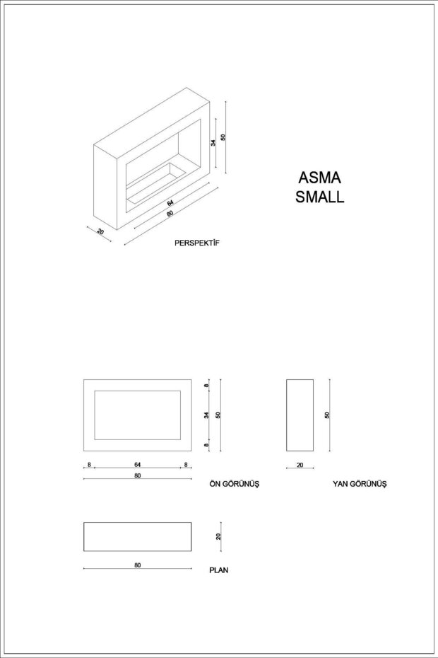 Asma Small Bioetanol Şömine - 4