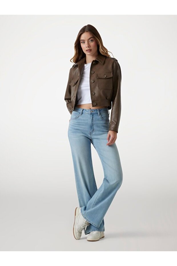 Dora Kadın Biker Ceket - 2