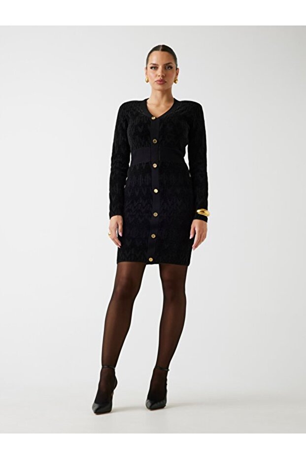 Adele Kadın Triko Elbise - 2