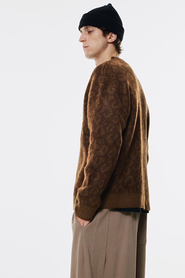 Leopar desenli hırka - 5