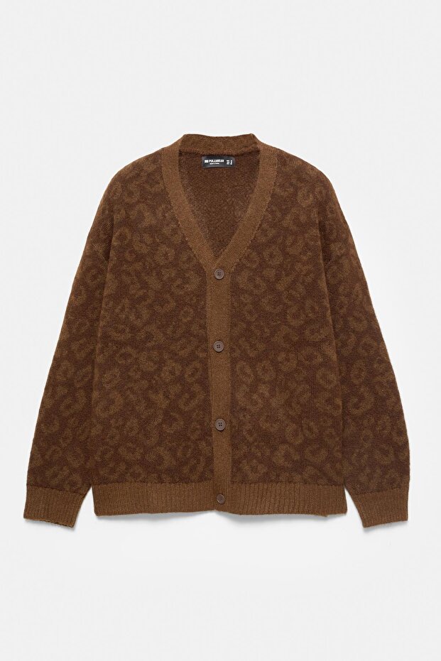 Leopar desenli hırka - 8