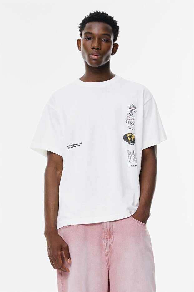 Mineral grafikli t-shirt - 1