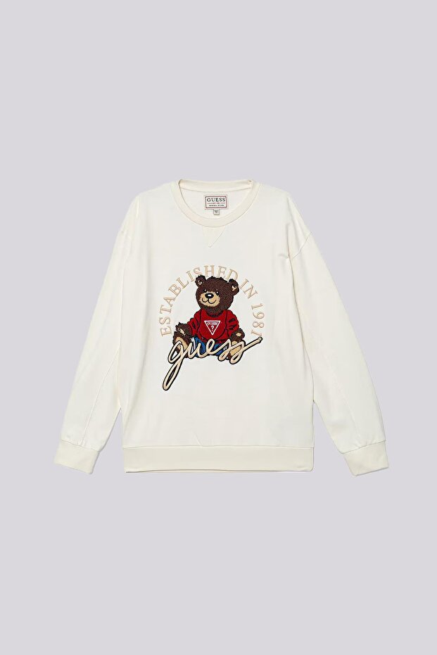 سويت شيرت أبيض للفتيات من BG Store