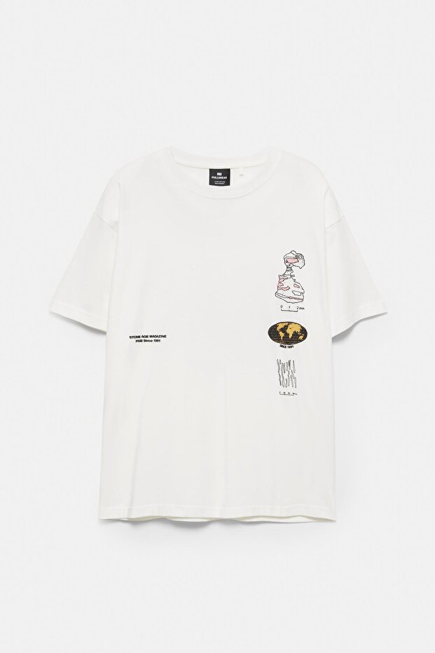 Mineral grafikli t-shirt - 6