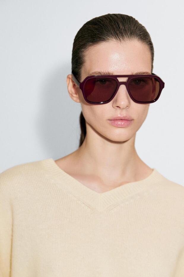 V yaka oversize triko kazak - 4