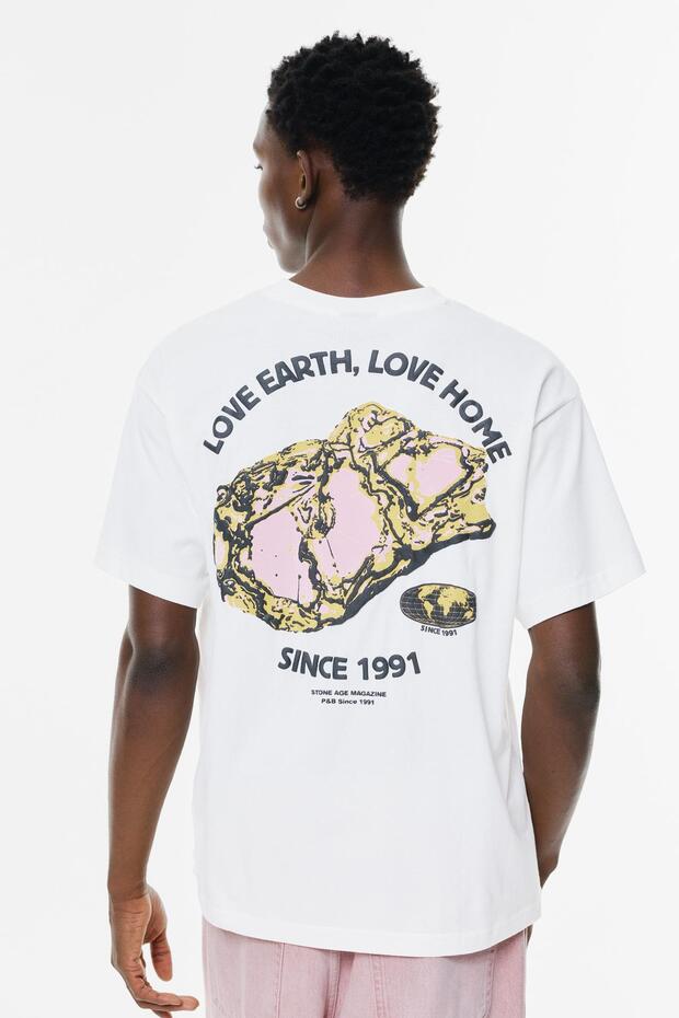 Mineral grafikli t-shirt - 4