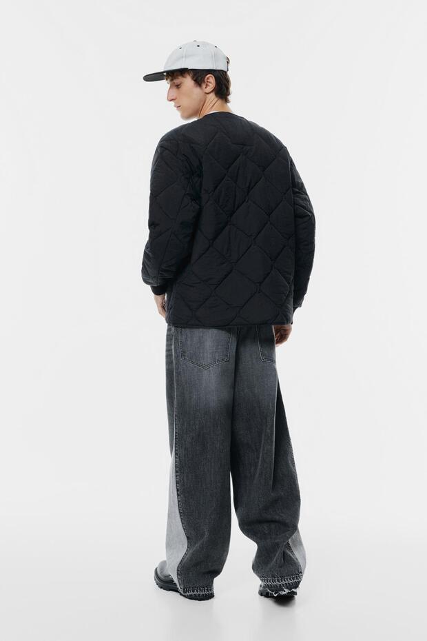 Hafif cepli kapitone ceket - 4