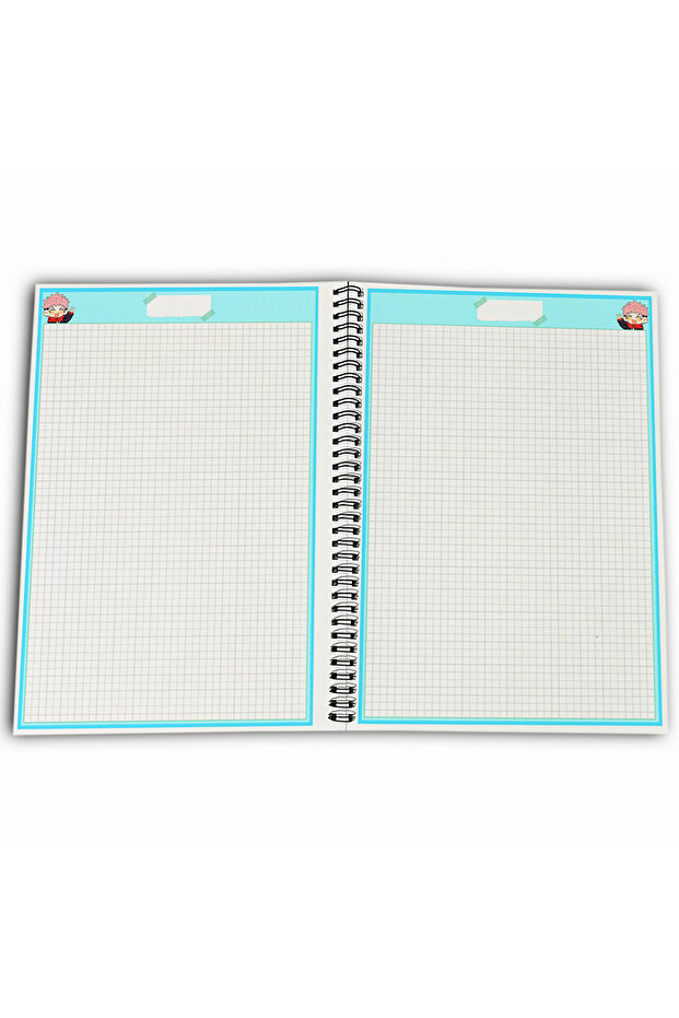Jujutsu Kaisen Itadori Yuji Checkered A4 School Notebook 72 Sheets Model 2 - 4