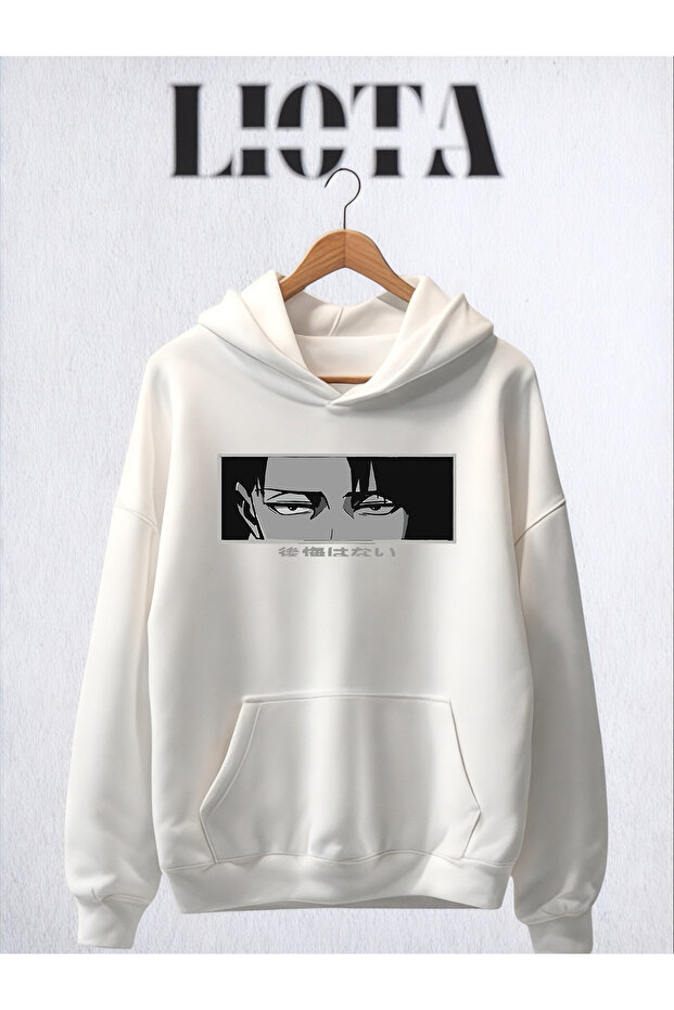 Attack on Titan Printed Oversize Cotton 3 Thread Sweatshirt
